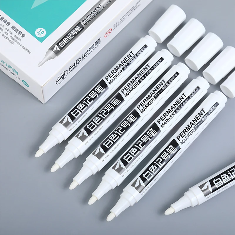 2/1pcs Waterproof Marker Pen Permanent Paint Tread Environmental Car Tire Painting Graffti Shoe Signature Wood Rubber permanent marker pen permanent marker paint marker pen markers pen permanent markers marker pens paint pen art marker pen art markers