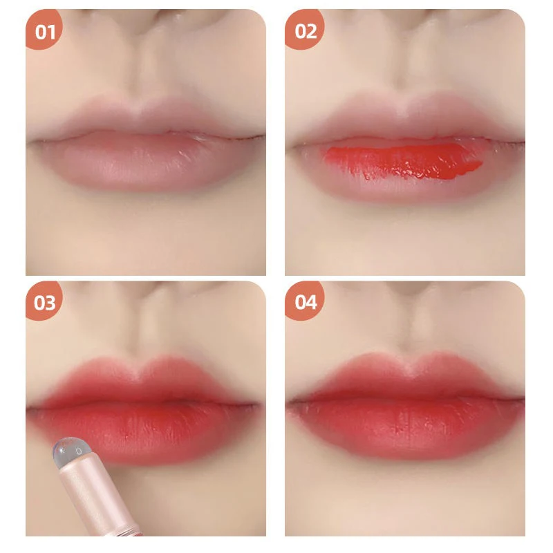 Silicone Lip Brush With Cover Angled Concealer Makeup Tool Portable Round Head Like Fingertips Q Soft Lipstick Brush