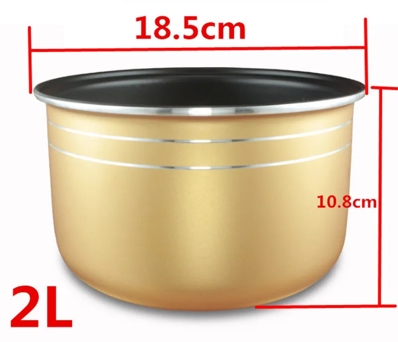 Rice Cooker Inner Pot Replacement: Non Stick Cooking Pot Liner Insert  18.5cm 2l Rice Cooker Inner Pot Replacement for Kitchen Cookware Parts