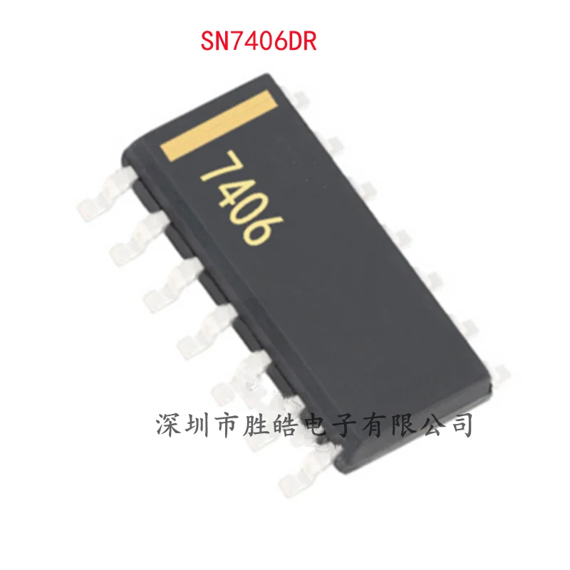 

(5PCS) NEW SN7406DR SN7406 High Voltage Output Six-Way Inverse Buffer Drive The Chip SOIC-14 Integrated Circuit