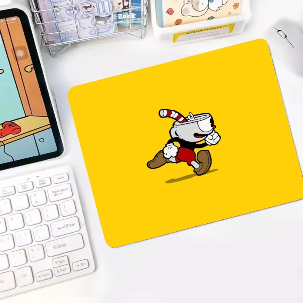 Cute Cuphead DIY Table Mat Student Mousepad Computer Keyboard Pad Games Pad Desk Mat for PC Mouse Carpet 5
