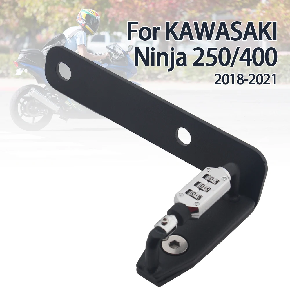 

Motorcycle Helmet Password Lock Helmets Security Anti-Theft Rust-Proof Lock For Kawasaki NINJA 400 NINJA 250 Helmet Lock
