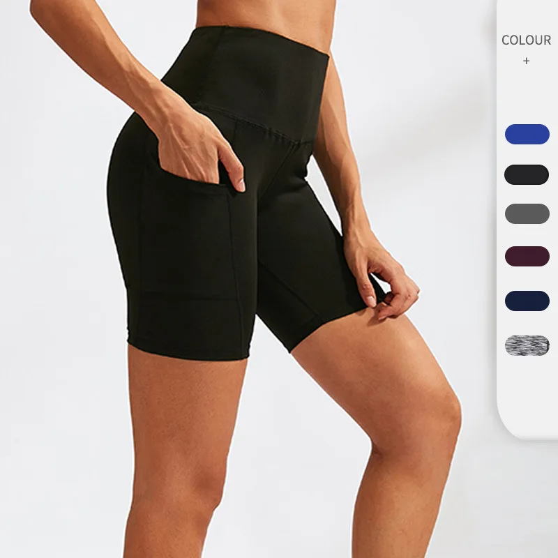 

2024 New Women Yoga Shorts Fitness Push Up Trainning Qucik Dry Sportwear Shorts Casual Tummy Control Gym Cycling Shorts Female