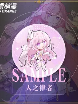 Горячая игра Honkai Impact 3 Жестяная Табличка значки 58 мм Броня Seele грисео Косплей Анимация аксессуары брошь Коллекционирование рождественские п...