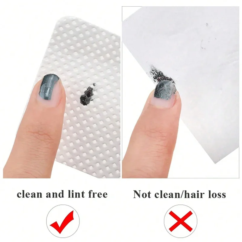 Nail Polish Remover Lint Free Cotton Pads Cleaning Wipes