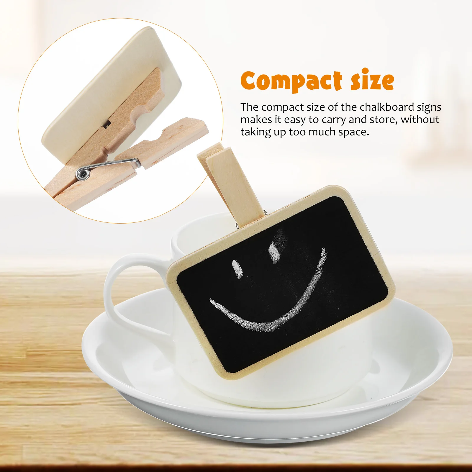 20 Pcs Small Blackboard Clip Mini Chalkboard Signs Food Wooden Photo Clips Labels Party Merchandise Tags For Party et NEW