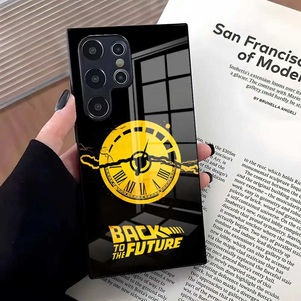 Back To The Future Themed Glass Phone Case