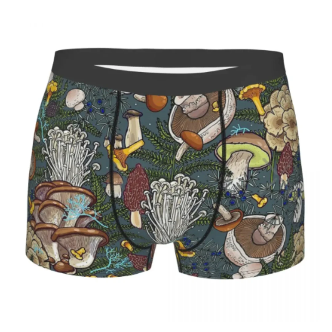 

Meme Mushroom Mushrooms Forest Underpants Cotton Panties Men's Underwear Sexy Shorts Boxer Briefs