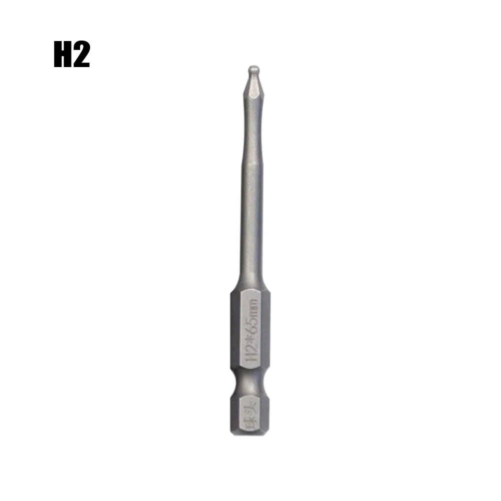 

65mm Screw Driver Bit Set Hexagonal Bits For Electrician Ball Head Hexagon Hex Key Screwdriver Repair Tool Set H 2-H6