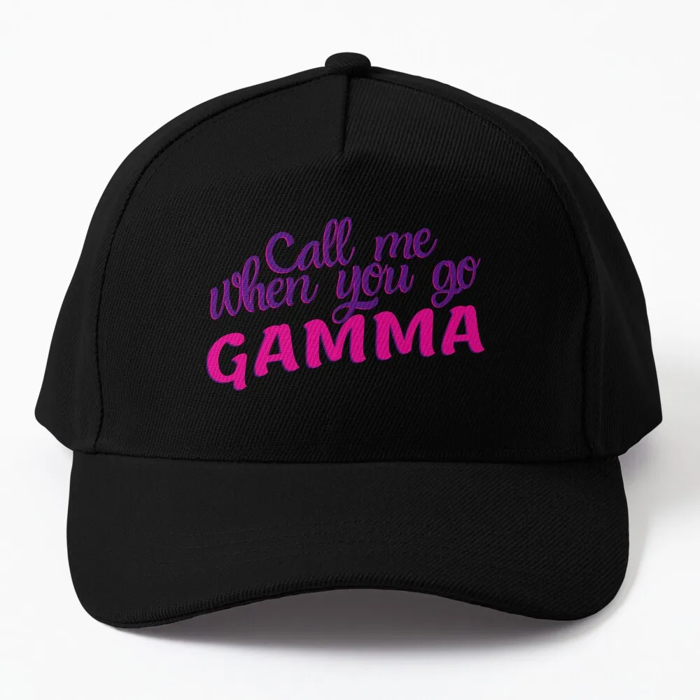 

Call Me When You Go Gamma Pink Baseball Cap Icon Custom Cap Christmas Hats Women's Golf Wear Men's