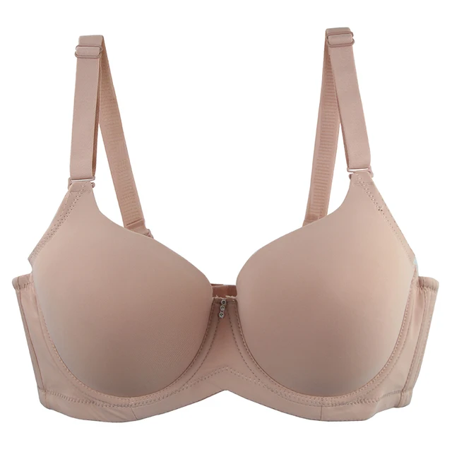 2024 New Thin Mold Cup Bras European American Large Size Underwear Gray Pink Red Beige Black Female Plus Size Lingerie 2