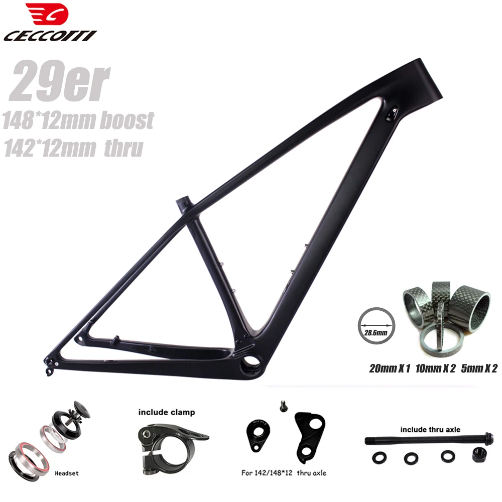 Framework Bike Carbon 29 Mtb Mtb Carbon Frame 29 Ceccotti Model