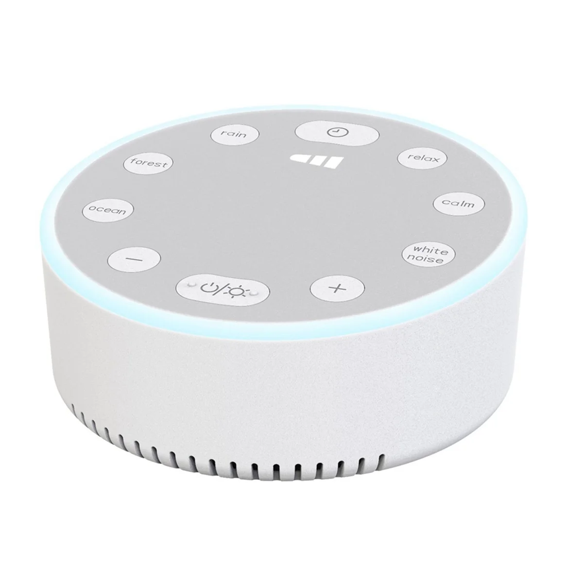 B34B-Baby White Noise Machine USB Rechargeable White Noise Sound Machine Baby Sleep Sound Player Night Light for Home Office