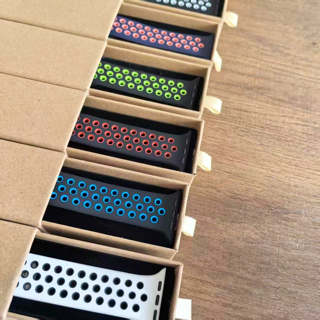 Pour Apple Watch 11 bandes S11 46mm/42/45mm 44mm 49mm 40/41mm Bracelet en Silicone Bracelet de Sport iWatch série 10 8 7 6 5 9 SE/Ultra3/2 1