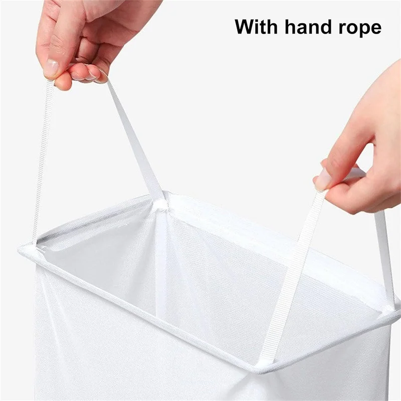 Hanging Net Bag With Sticker Wall-Mounted Laundry Basket Dirty Clothes Storage Basket Bathroom Organzier Mesh Bag Laundry Hamper laundry bag laundry basket laundry bags laundry hamper clothes basket