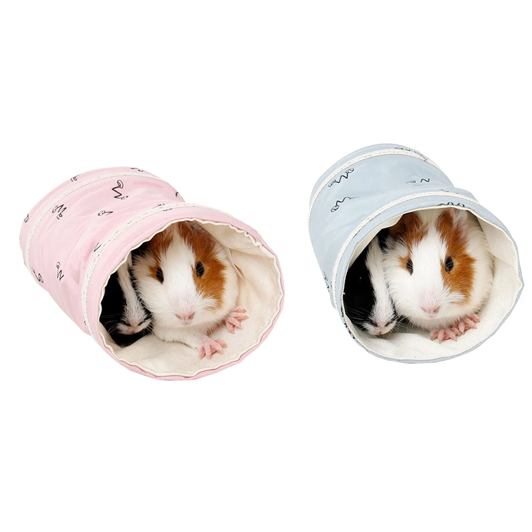 Guinea Pig Hamster Toy Tubes Tunnels Spring Hamster Cage House Single Channel Chinchillas Tunnel