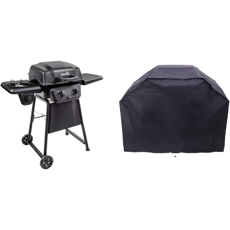 

Char-Broil Classic 280 2-Burner Liquid Propane Gas Grill with Side Burner & 2 Burner Medium Basic Grill Cover