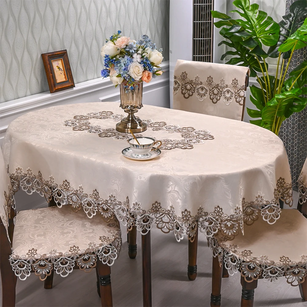 Embroidered Lace Table Tablecloth Tablecloth Dining Table Linen