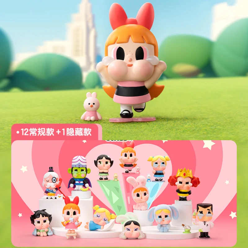 Specifica Lo Stile Crybaby X Powerpuff Girls Series Mystery Box Blind Box Crybaby Action Figure Cute Toy Regali Di Compleanno
