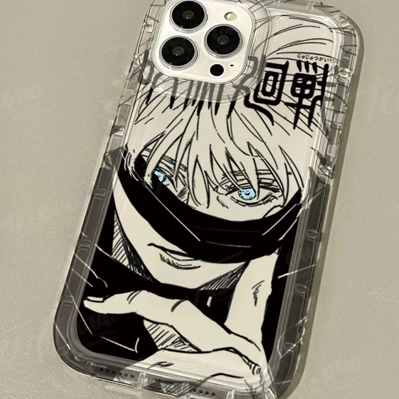 Jujutsu Kaisen Gojo Satoru Shockproof Clear Phone Case