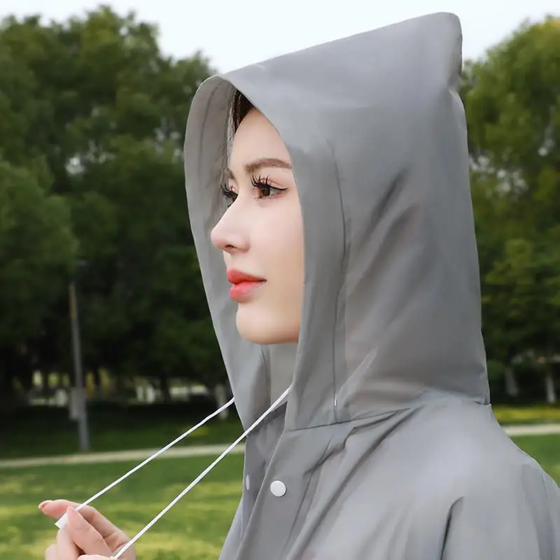 일회용 두꺼운 야외 등산용 우비 휴대용 성인 전신 우비 남녀 공용 통기성 EVA 소재