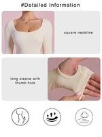 Long Sleeved Jumpsuit Women Square Collar High Waist Bodycon One-piece Leggings Seamless Casual Sports Jumpsuit Bodysuit - Image 5