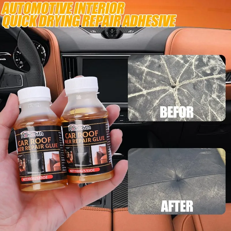 Car Headliner Fabric Glue Artificial Leather Glass All-Purpose Wooden Crafts Adhesive Quick Drying Cloth Roof Repair