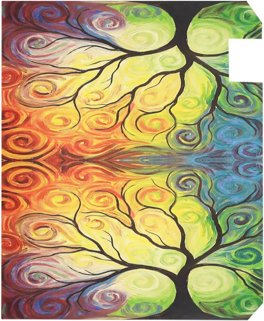 Colorful Rainbow Tree of Life Branch Mailbox Covers Standard Size Abstract Tree of Life Summer Spring Autumn Winter Magnetic