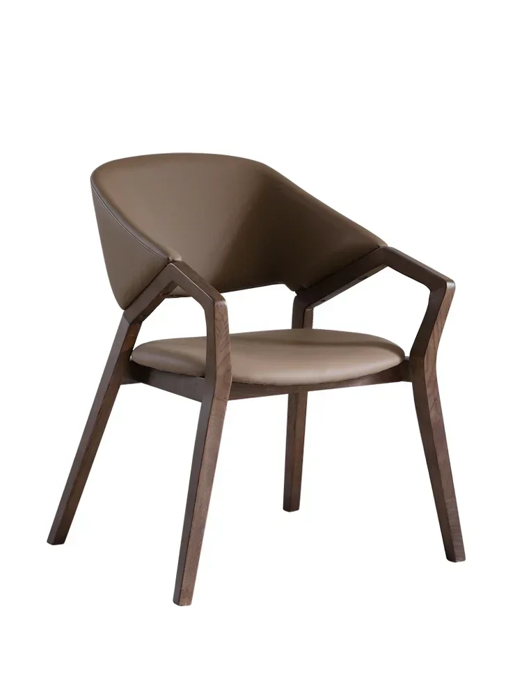 Simple Chair Household Book Dining Italian Pure Wood Table and Study Office s Set Working
