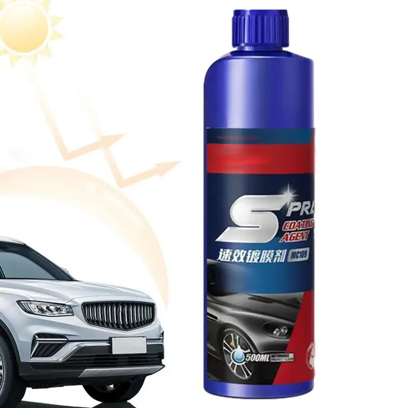 

500ml 3 In 1 Ceramic Car Coating Spray Waterproof Long Lasting Car Detailing Kit Prevents Drying & Aging Car Trim Restorer