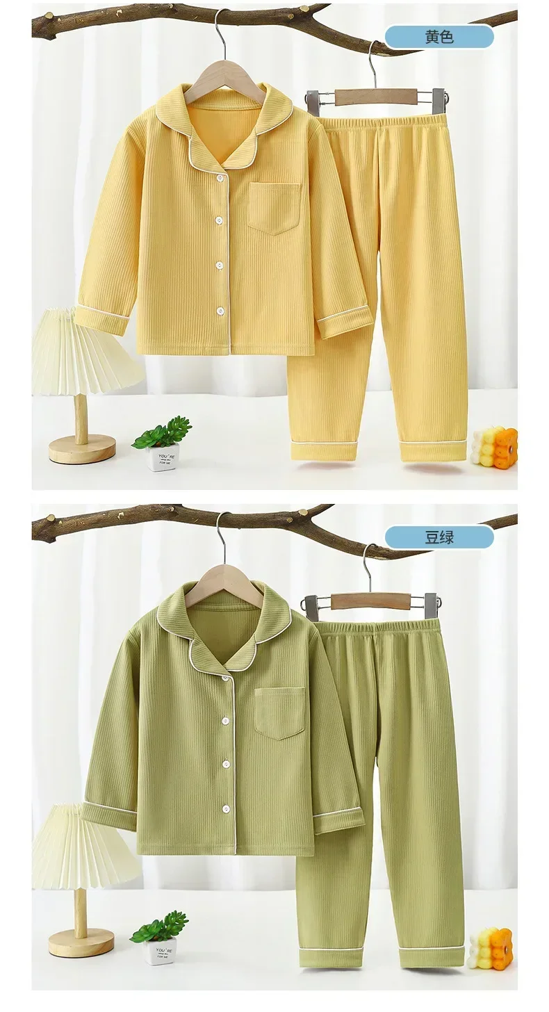 Baby Girls Clothes Pajamas Sets Boy Pyjamas Kids Homewear Cotton Sping Autumn Nightwear Children's Indoor Clothing Pijamas Suit
