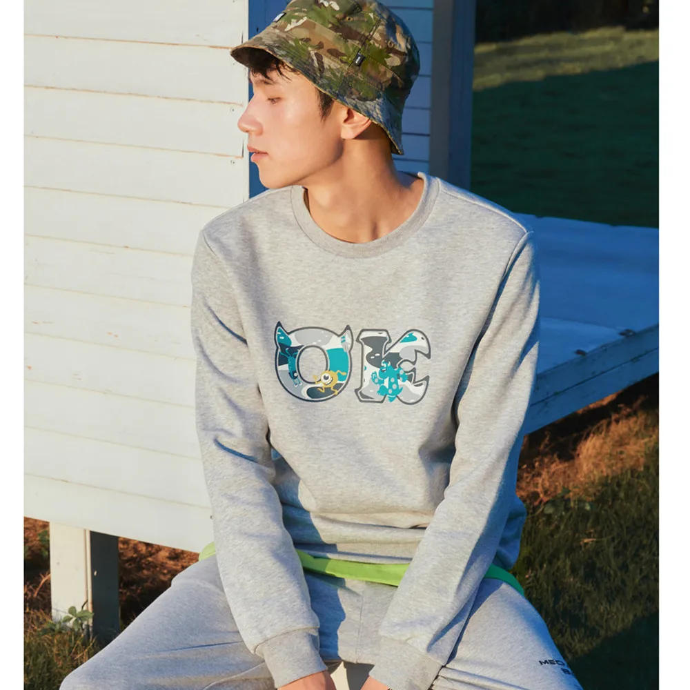 

Metersbonwe Print Long-Sleeved Pullover For Men Women Loose O-Neck Winter And Autumn Knit hoodies Warm Casual Couple Tops
