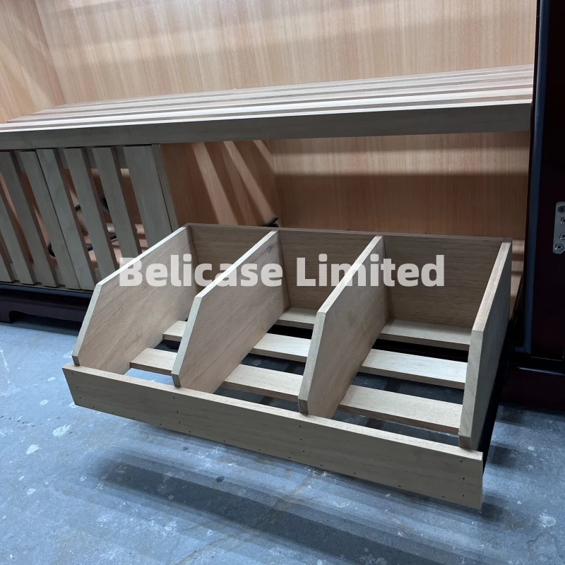 커스텀. 스모크 샵 디스플레이 쇼케이스, 스페인어 시더 목재 가습기 캐비닛, 대형 이중 유리 문짝 LED 시가 가습기 캐비닛