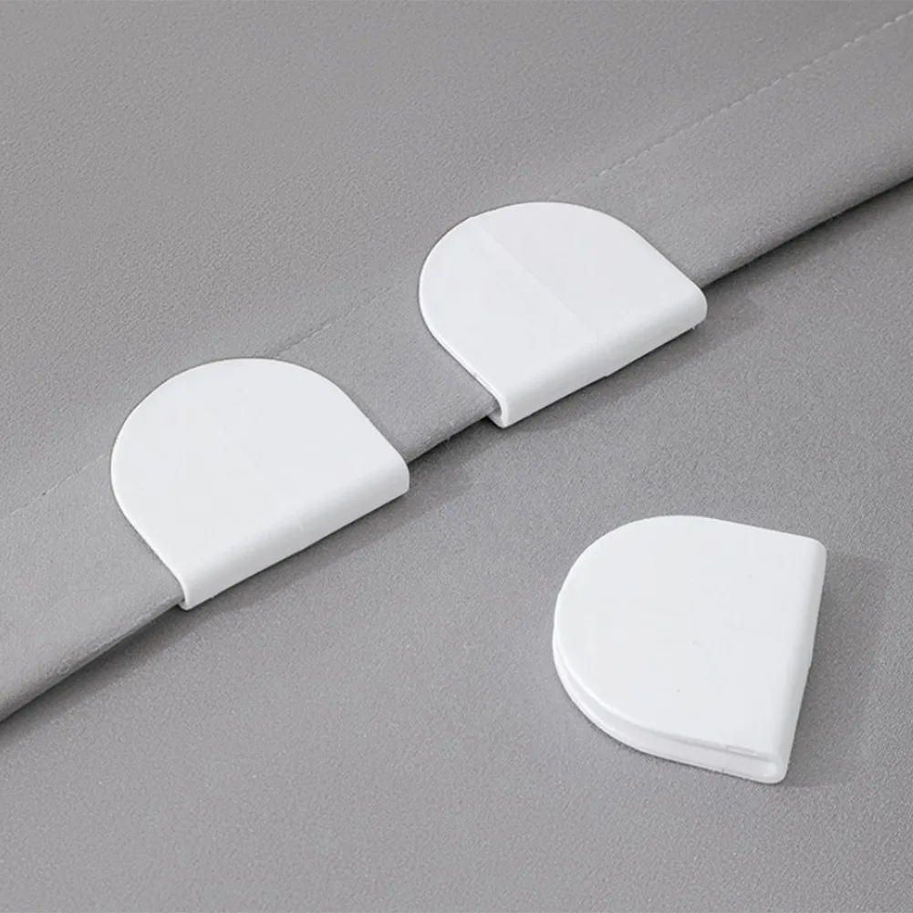 4PCS Shower Curtain Clip Bathroom Shower Curtain Clip Wind-proof Splash-proof Perforated Clips Fixing Clips shower curtain clips
