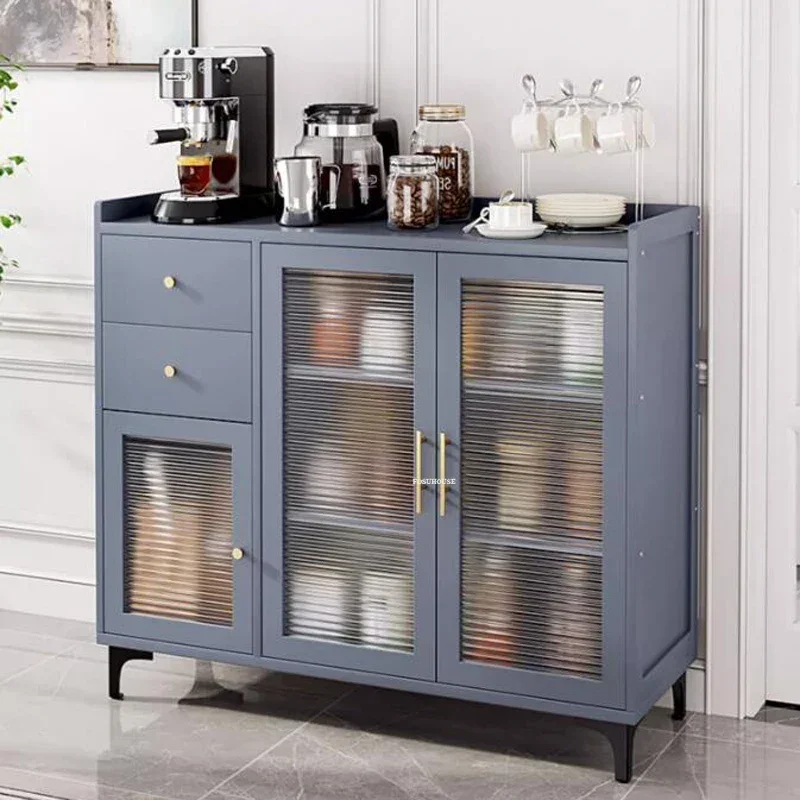 Simple Modern Bamboo Kitchen Cabinets For Kitchen Furniture Sideboard With Drawer Luxury Household Multi-layer Storage Cabinet 5