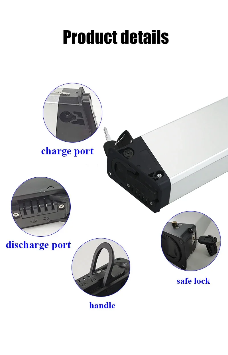 Fat Tire Ebike Lithium Battery 48V 52V 16Ah For CMACEWHEEL
