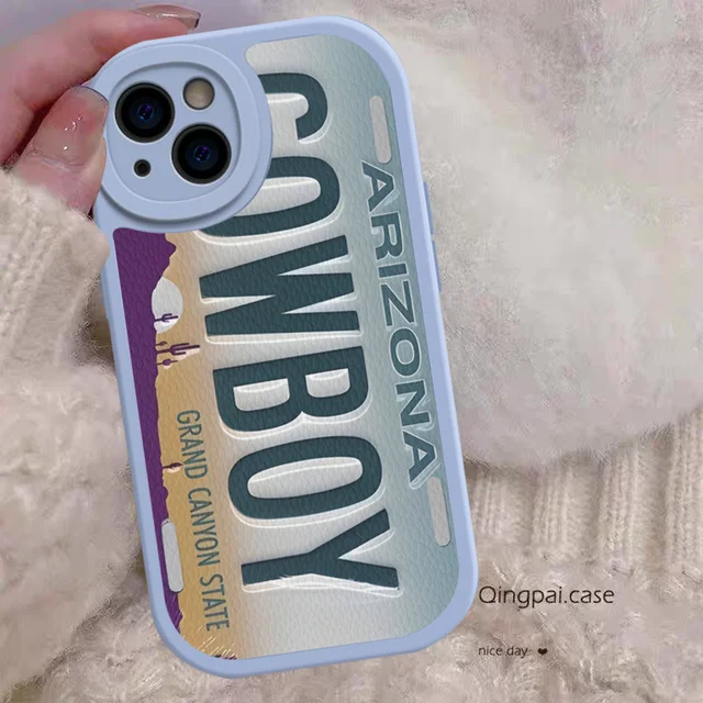 Capa de Celular Retro Engraçada com Número de Placa de Licença para iPhone 6 Capa de Celular Retro Engraçada com Número de Placa de Licença para iPhone