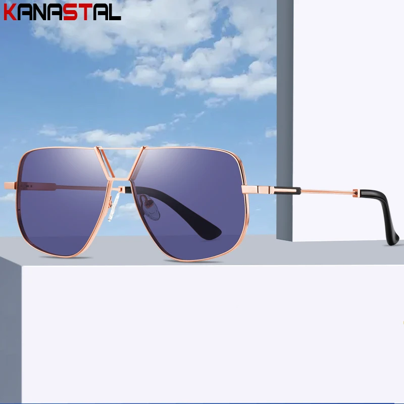 

Men Polarized Sunglasses UV400 Retro Sun Glasses Metal Polygon Eyeglasses Frame Driving Fishing Beach Bike Travel Shade Eyewear