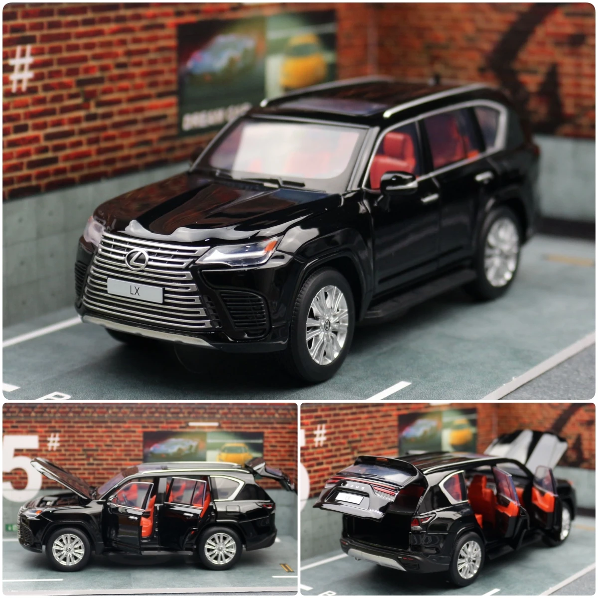 1/32 レクサス LX600 SUV スポーツカーおもちゃ 1:32 JKM ダイキャスト