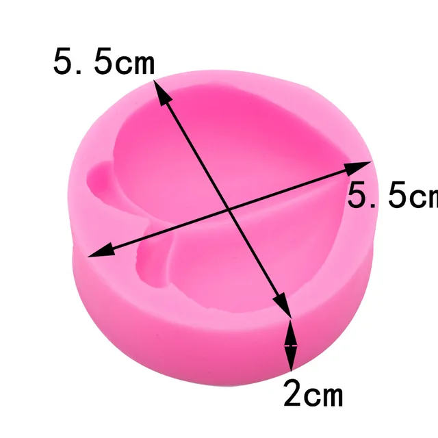 Rajzfilm Őszibarack Szilikon Penész Aromaterápiás Gipszgyertya Kézzel Készített Szappan Zselé Puding Csokoládé Fondant Penészek 15-1298 - Image 4