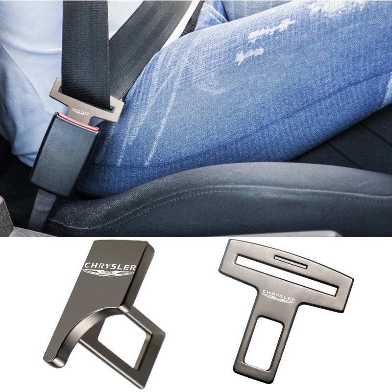 Car Emblem Seat Belt Buckle Silencer Custom Logo Safety Belt Clip For