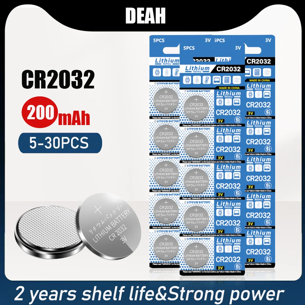 CR2032 CR 2032 DL2032 ECR2032 BR2032 3V Lithium Battery For Watch Car