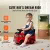 SucceBuy Ride On Push Car Kids Ride On Car with Music Steering Wheel & Under Seat Storage for Toddlers Ages 3-12 Ride Racer