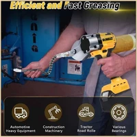 Pistolet à graisse électrique Dewalt pour batterie 20V-18V, injecteur d'huile électrique sans balais avec LED, machine à graisse électrique, outils de graissage 3