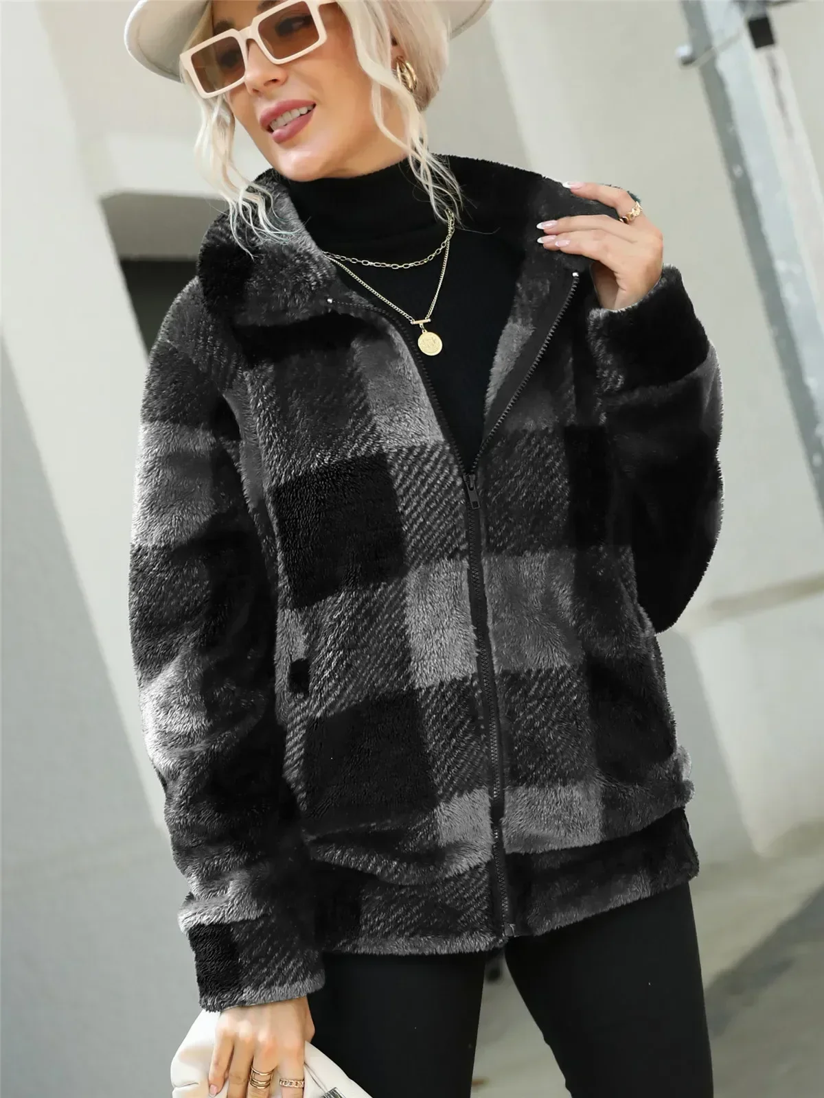 

Women's Coats for Woman Winter Clothes Bubble Velvet Green Black White Grey Plaids Female Jacket Outerwear Warm Women Clothing