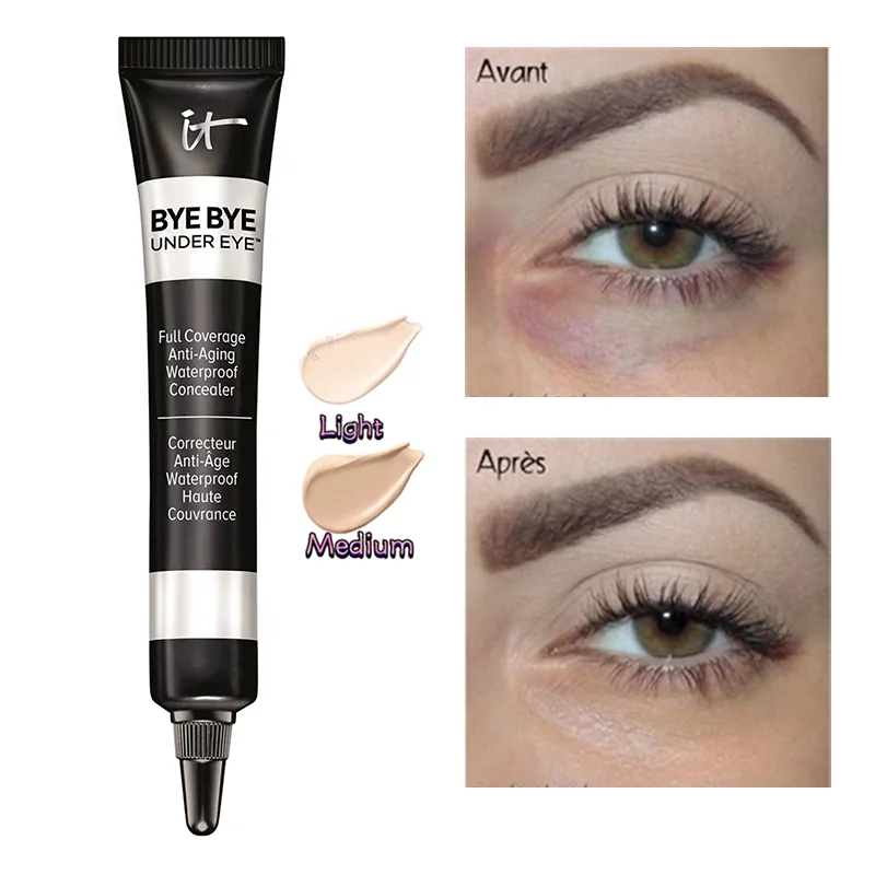 

Professional Eye Concealer It BYE BYE UNDER EYE Concealer Full Coverage Waterproof Brighten Eye Makeup 8ml Eye Primer Cream