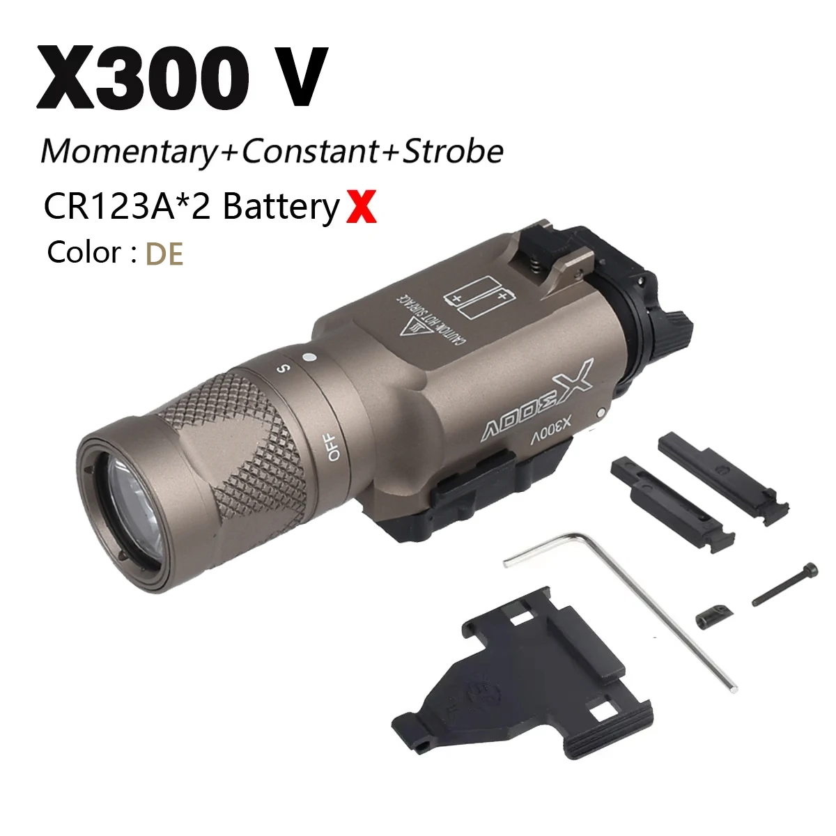 Enhanced Tactical LED Flashlight with Dual Switch and IR Capability for Outdoor and Hunting Use