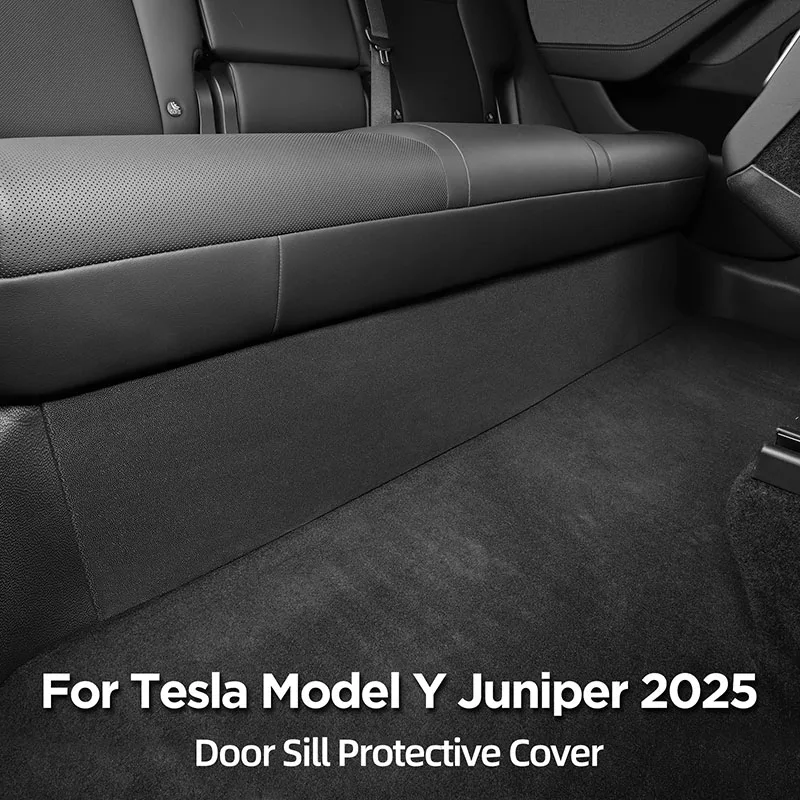 For New Tesla Model Y Juniper 2025 Door Sill Strip Guard Car Accessories Front R