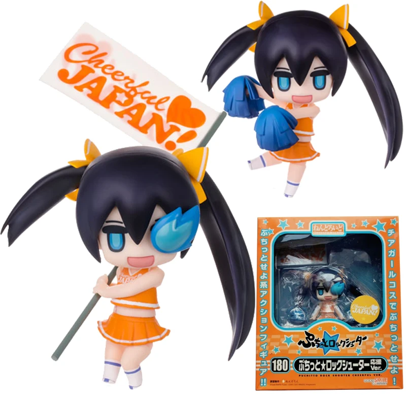 

In Stock Original GOOD SMILE GSC 180 NENDOROID BLACK★ROCK SHOOTER Puchitto Support Anime Figure Model