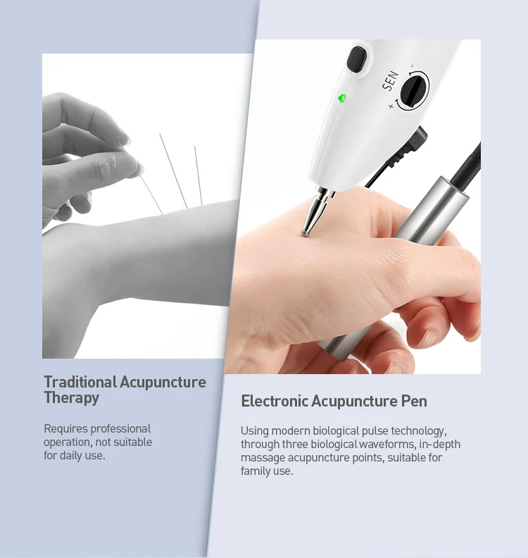 Electronic Meridian Detection Acupuncture Pen 9 Intensities Massage Pen Health Care Therapy Physiotherapy Body Massager 6